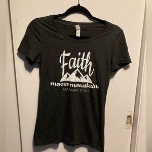 Faith Moves Mountains Shirt M